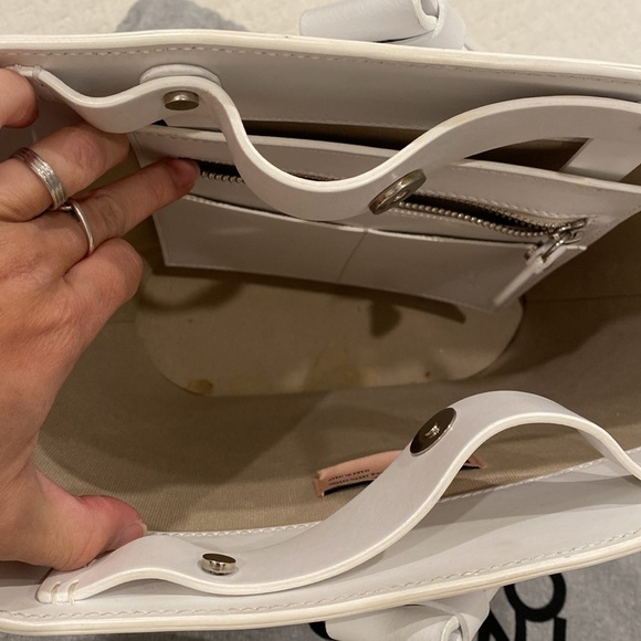 Nico Giani “Nelia” white leather bucket bag large - Picture 9 of 12